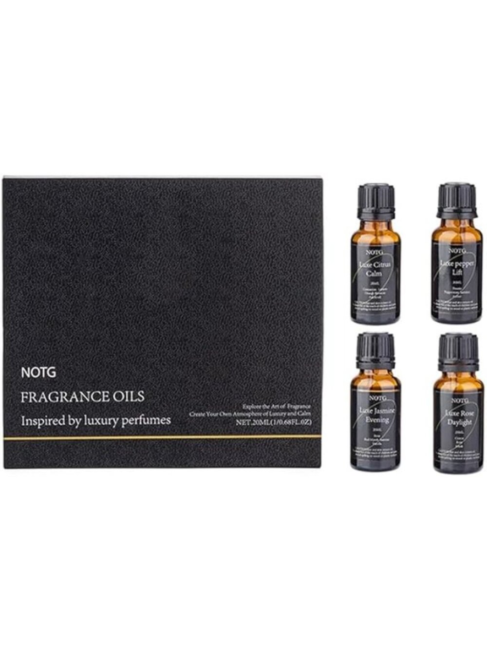 Essential Oils Set - Top 4 Luxury Scents for Diffuser, Humidifier, Aromatherapy,